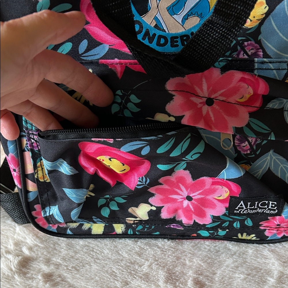 Alice in Wonderland Floral Backpack - Picture 4 of 8